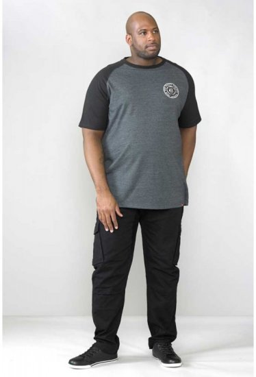 D555 Nelson Stretch Tapered Cargo Pants Black - Jeans og bukser - Herrejeans og bukser i store størrelser W40-W70