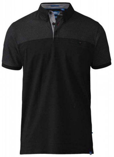D555 Jauram Polo Black - Polotrøjer - Polotrøjer 2XL-8XL