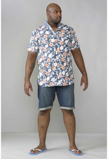 D555 Huxley Hawaii Shirt - Skjorter - Skjorter til store mænd 2XL- 8XL