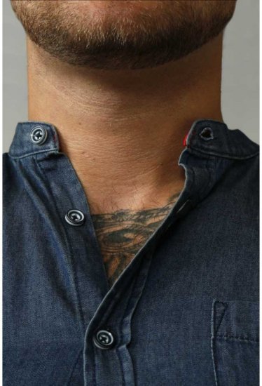 D555 Astra Short Sleeve Denim Shirt - Skjorter - Skjorter til store mænd 2XL- 8XL