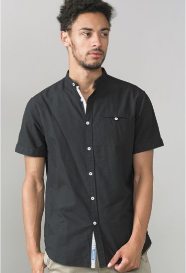 D555 Dwight Short Sleeve Shirt Black - Skjorter - Skjorter til store mænd 2XL- 8XL