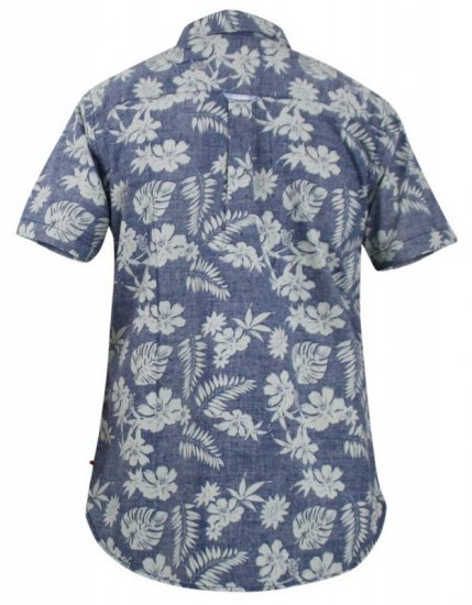 D555 Oswald Short Sleeve Hawaii Shirt - Skjorter - Skjorter til store mænd 2XL- 8XL