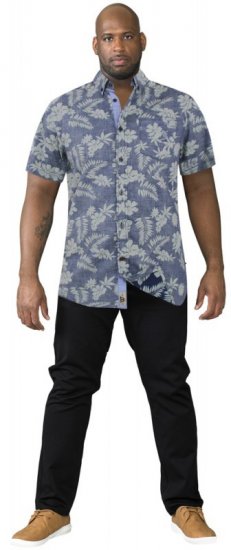 D555 Oswald Short Sleeve Hawaii Shirt - Skjorter - Skjorter til store mænd 2XL- 8XL