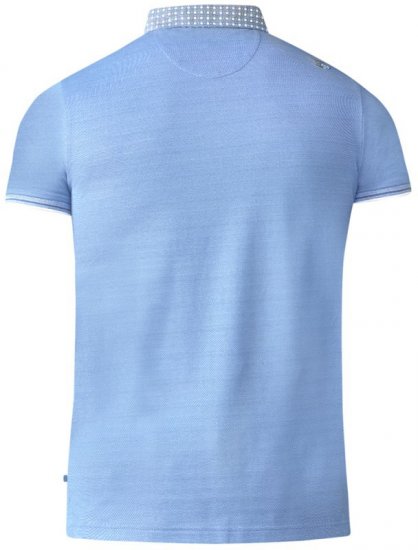 D555 Journey Fine Melange Polo Blue - Polotrøjer - Polotrøjer 2XL-8XL