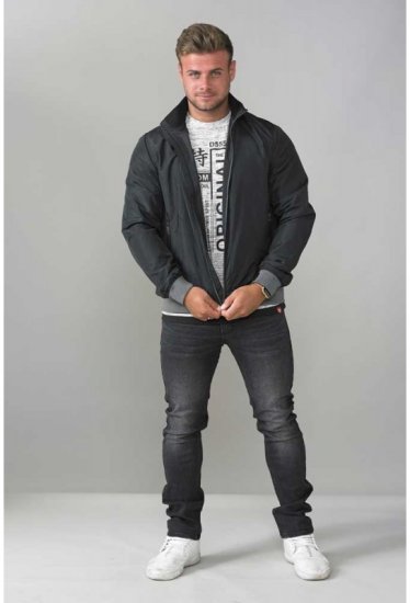 D555 Felix Lightweight Bomber Jacket Black - Jakker - Jakker i store størrelser, 2XL- 12XL