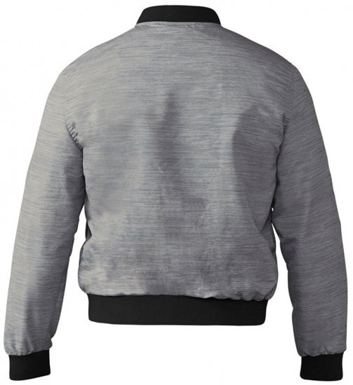 D555 Lou Bomber Jacket Grey - Jakker - Jakker i store størrelser, 2XL- 12XL