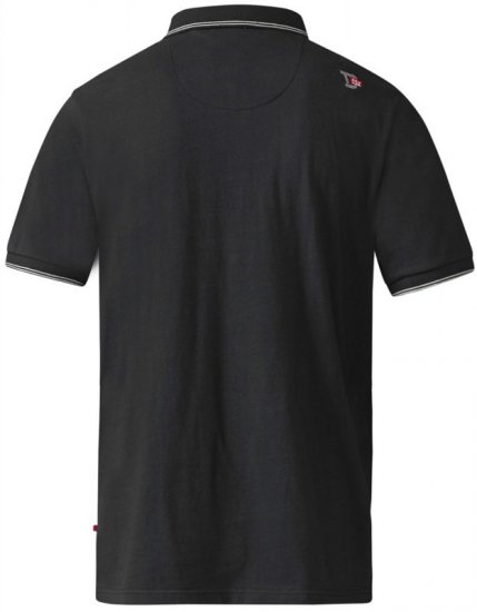 D555 Cecil Polo Black - Polotrøjer - Polotrøjer 2XL-8XL
