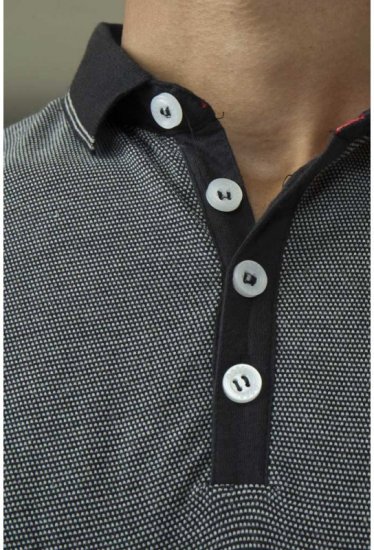 D555 Cecil Polo Black - Polotrøjer - Polotrøjer 2XL-8XL