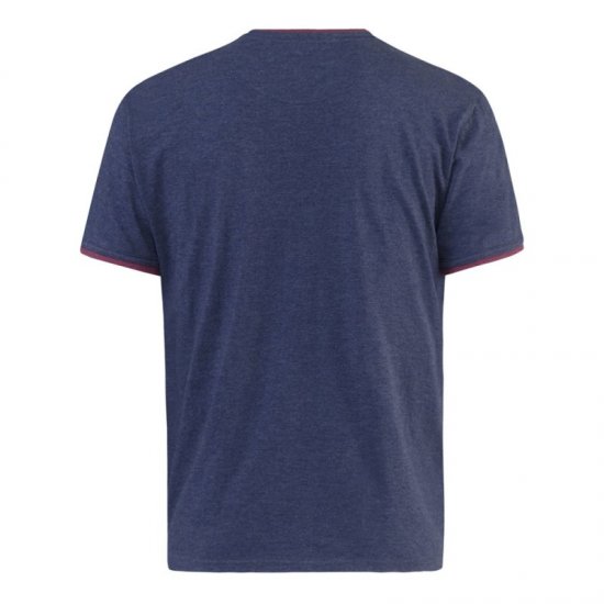 D555 Nelly T-shirt Denim Blue - T-shirts - T-shirts i store størrelser - 2XL-14XL