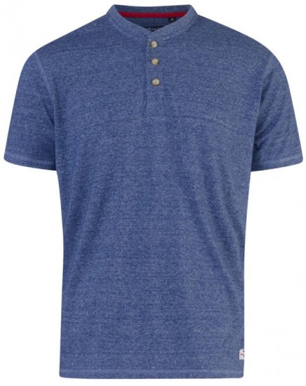D555 Daniel Grandad T-shirt Denim - T-shirts - T-shirts i store størrelser - 2XL-14XL
