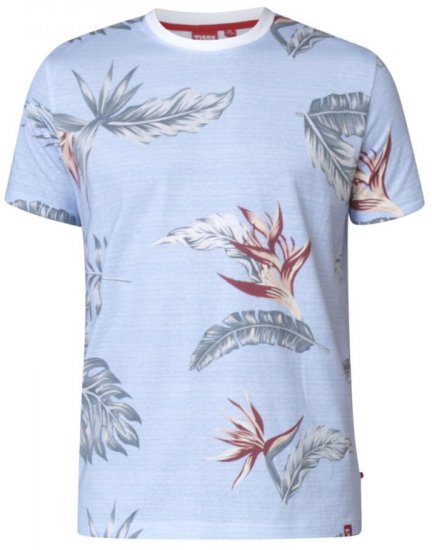 D555 Rufus T-shirt Blue - T-shirts - T-shirts i store størrelser - 2XL-14XL