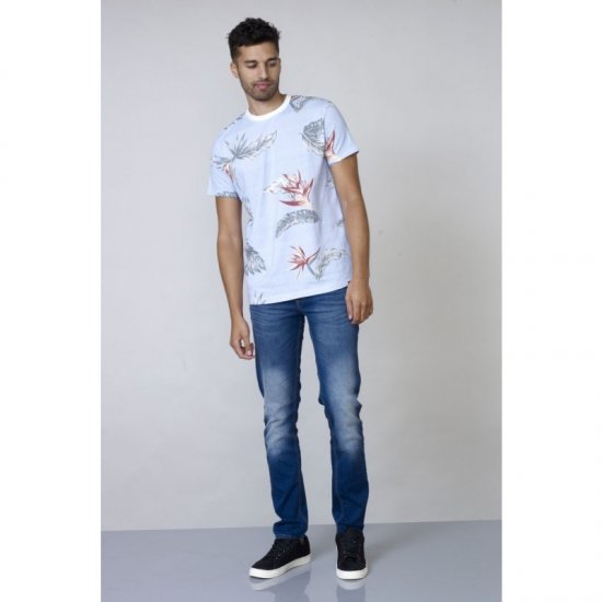 D555 Rufus T-shirt Blue - T-shirts - T-shirts i store størrelser - 2XL-14XL