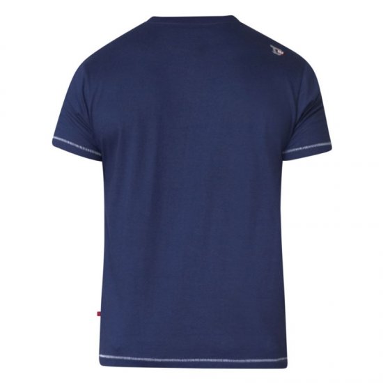 D555 Murray T-shirt Navy - T-shirts - T-shirts i store størrelser - 2XL-14XL