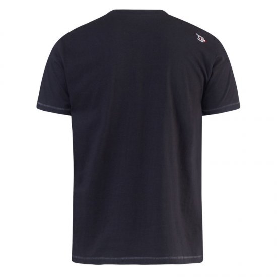 D555 Phillip T-shirt Black - T-shirts - T-shirts i store størrelser - 2XL-14XL