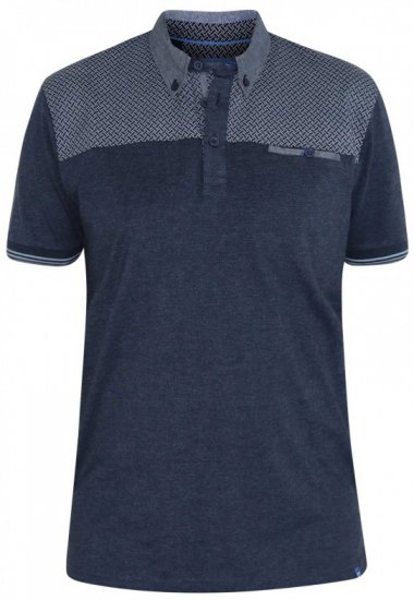 D555 Brent Polo Denim Blue - Polotrøjer - Polotrøjer 2XL-8XL