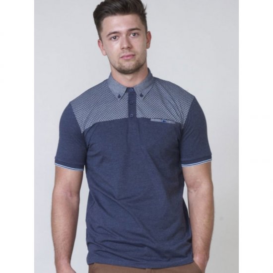D555 Brent Polo Denim Blue - Polotrøjer - Polotrøjer 2XL-8XL