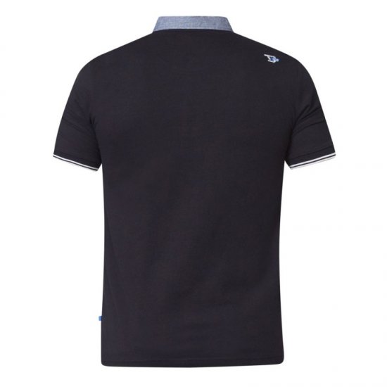 D555 Brent Polo Black - Polotrøjer - Polotrøjer 2XL-8XL