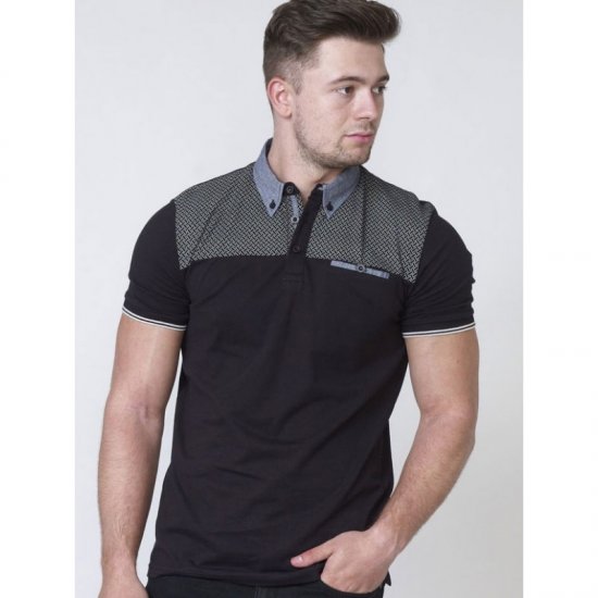 D555 Brent Polo Black - Polotrøjer - Polotrøjer 2XL-8XL