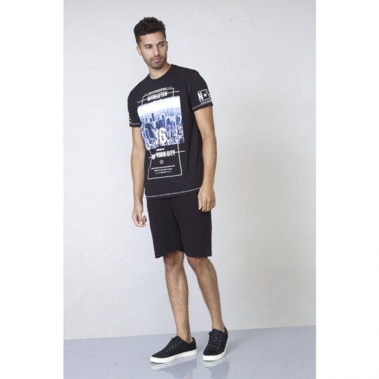 D555 Ethan T-shirt Black - T-shirts - T-shirts i store størrelser - 2XL-14XL