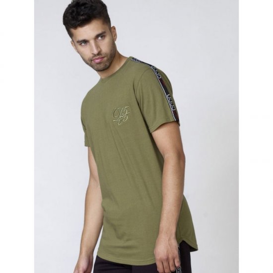 D555 Kambria Couture T-shirt Khaki - T-shirts - T-shirts i store størrelser - 2XL-14XL