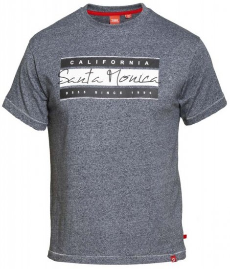 D555 Tempa T-shirt Navy Twist - T-shirts - T-shirts i store størrelser - 2XL-14XL
