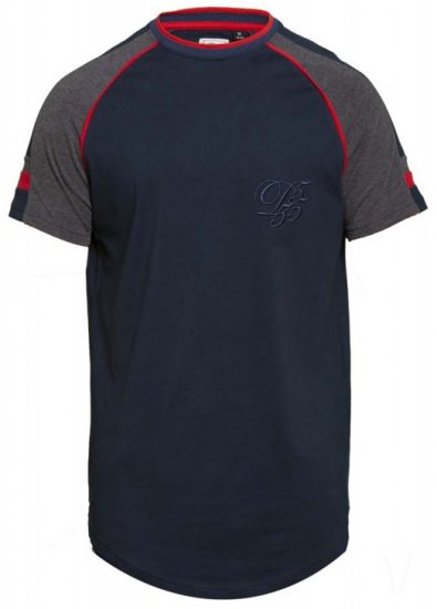 D555 Brendon T-shirt Navy - T-shirts - T-shirts i store størrelser - 2XL-14XL