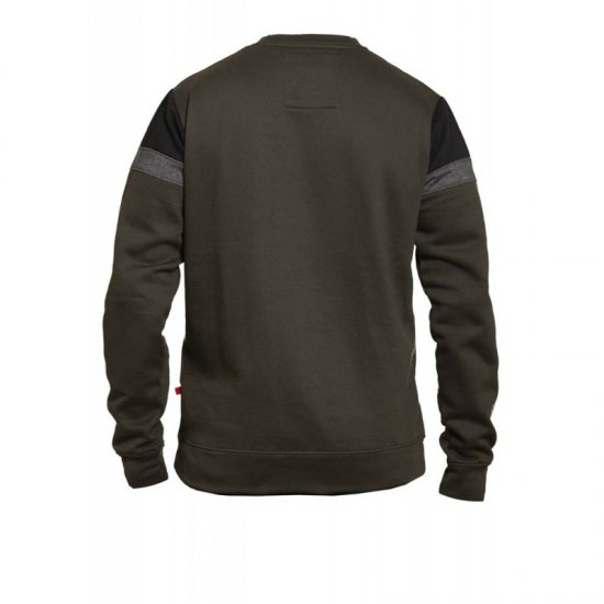 D555 Clermont Sweatshirt Khaki - Trøjer og hættetrøjer - Trøjer og Hættetrøjer i store størrelser - 2XL-14XL