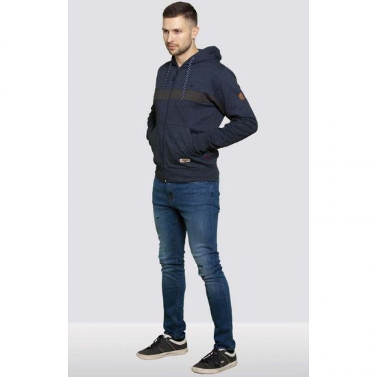 D555 Louisiana Hoodie Navy - Trøjer og hættetrøjer - Trøjer og Hættetrøjer i store størrelser - 2XL-14XL