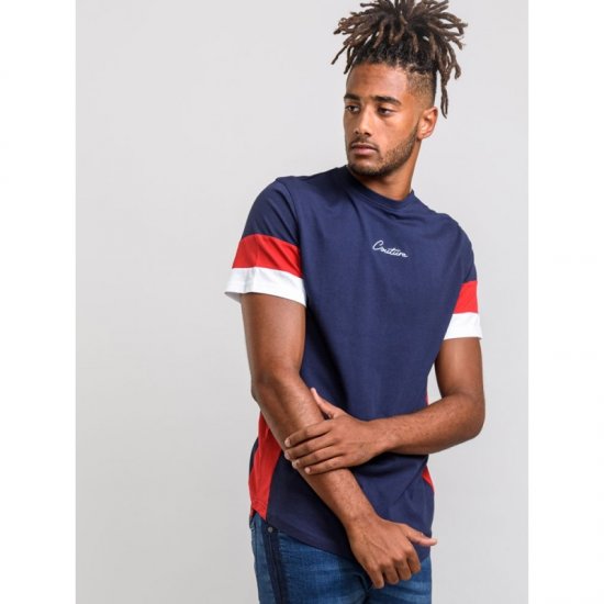 D555 Baker T-shirt Navy - T-shirts - T-shirts i store størrelser - 2XL-14XL