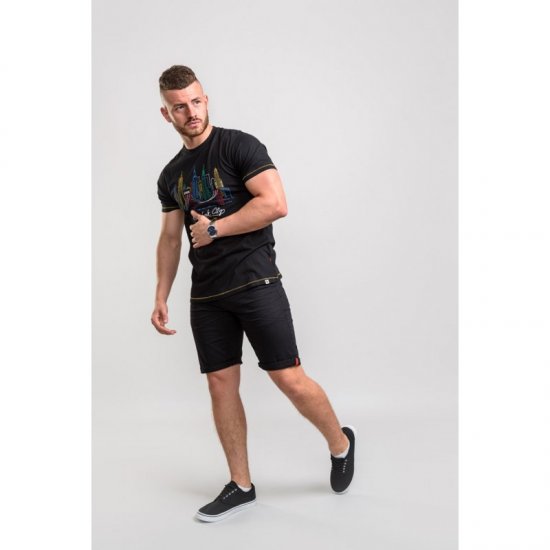 D555 Shelby T-shirt Black - T-shirts - T-shirts i store størrelser - 2XL-14XL