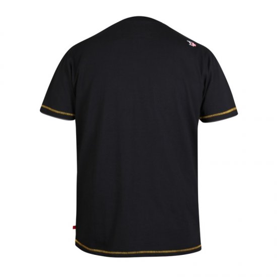 D555 Shelby T-shirt Black - T-shirts - T-shirts i store størrelser - 2XL-14XL