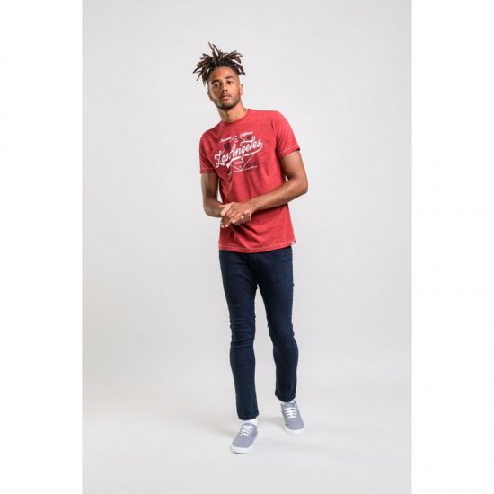 D555 Shelton T-shirt Red - T-shirts - T-shirts i store størrelser - 2XL-14XL