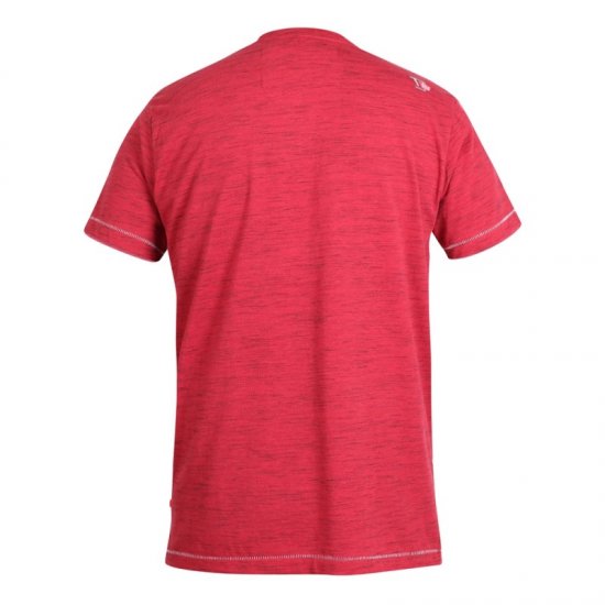 D555 Shelton T-shirt Red - T-shirts - T-shirts i store størrelser - 2XL-14XL