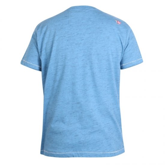 D555 Shelton T-shirt Blue - T-shirts - T-shirts i store størrelser - 2XL-14XL