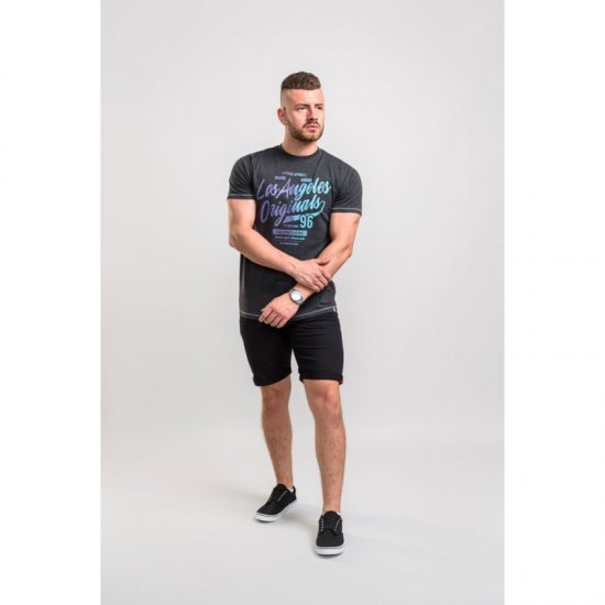 D555 Simmons T-shirt Black - T-shirts - T-shirts i store størrelser - 2XL-14XL