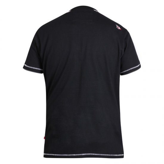 D555 Walton T-shirt Black - T-shirts - T-shirts i store størrelser - 2XL-14XL