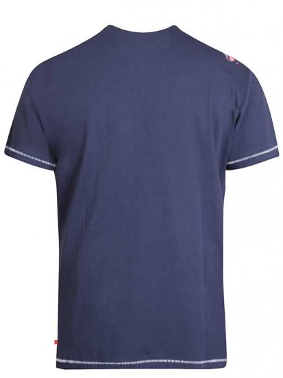 D555 Ronald T-shirt Navy - T-shirts - T-shirts i store størrelser - 2XL-14XL