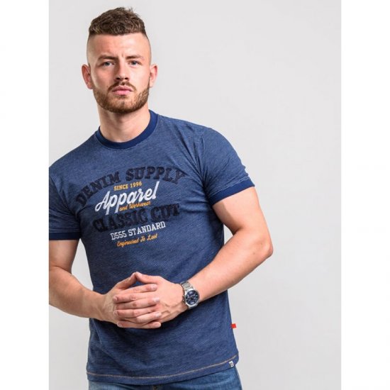 D555 Kody T-shirt Navy - T-shirts - T-shirts i store størrelser - 2XL-14XL