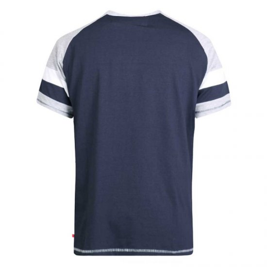D555 Jones T-shirt Navy - T-shirts - T-shirts i store størrelser - 2XL-14XL