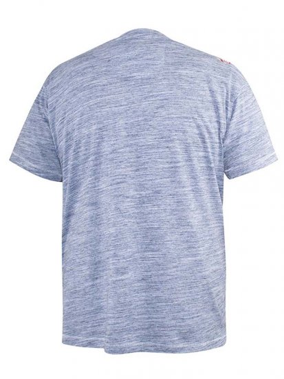 D555 Hobart LA Printed T-Shirt Blue - T-shirts - T-shirts i store størrelser - 2XL-14XL