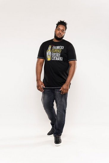 D555 Salford Save Water Drink Beer T-shirt Black - T-shirts - T-shirts i store størrelser - 2XL-14XL