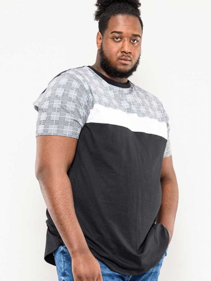 D555 Vista Couture Cut And Sew Curved Hem T-Shirt - T-shirts - T-shirts i store størrelser - 2XL-14XL