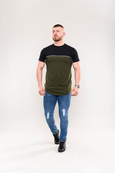 D555 Buckland Couture Cut And Sew Curved Hem T-Shirt - T-shirts - T-shirts i store størrelser - 2XL-14XL
