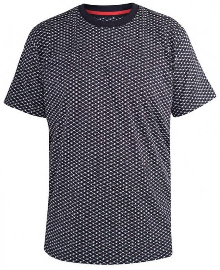 D555 Canton T-shirt Navy - T-shirts - T-shirts i store størrelser - 2XL-14XL