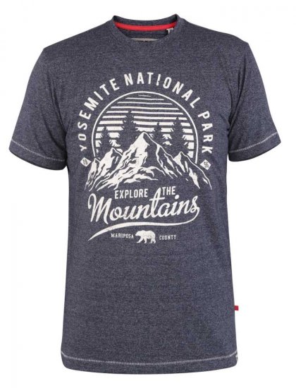 D555 Torpoint Printed T-shirt - T-shirts - T-shirts i store størrelser - 2XL-14XL