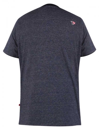 D555 Tiverton Printed Fine Stripe T-shirt - T-shirts - T-shirts i store størrelser - 2XL-14XL