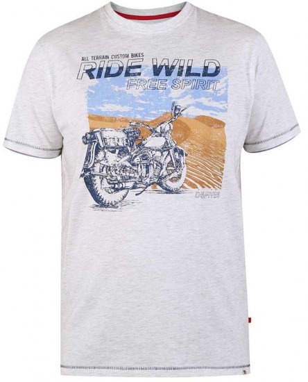 D555 LANGDON Printed T-Shirt - T-shirts - T-shirts i store størrelser - 2XL-14XL