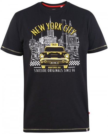 D555 WINGMORE Printed T-Shirt - T-shirts - T-shirts i store størrelser - 2XL-14XL