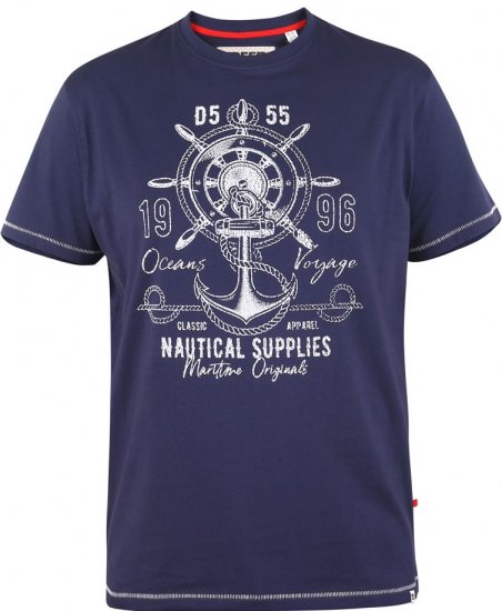 D555 CANTERBURY Printed T-Shirt - T-shirts - T-shirts i store størrelser - 2XL-14XL