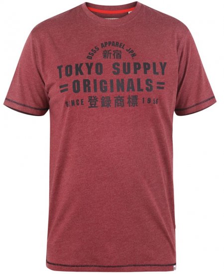 D555 LINTON Printed T-Shirt - T-shirts - T-shirts i store størrelser - 2XL-14XL